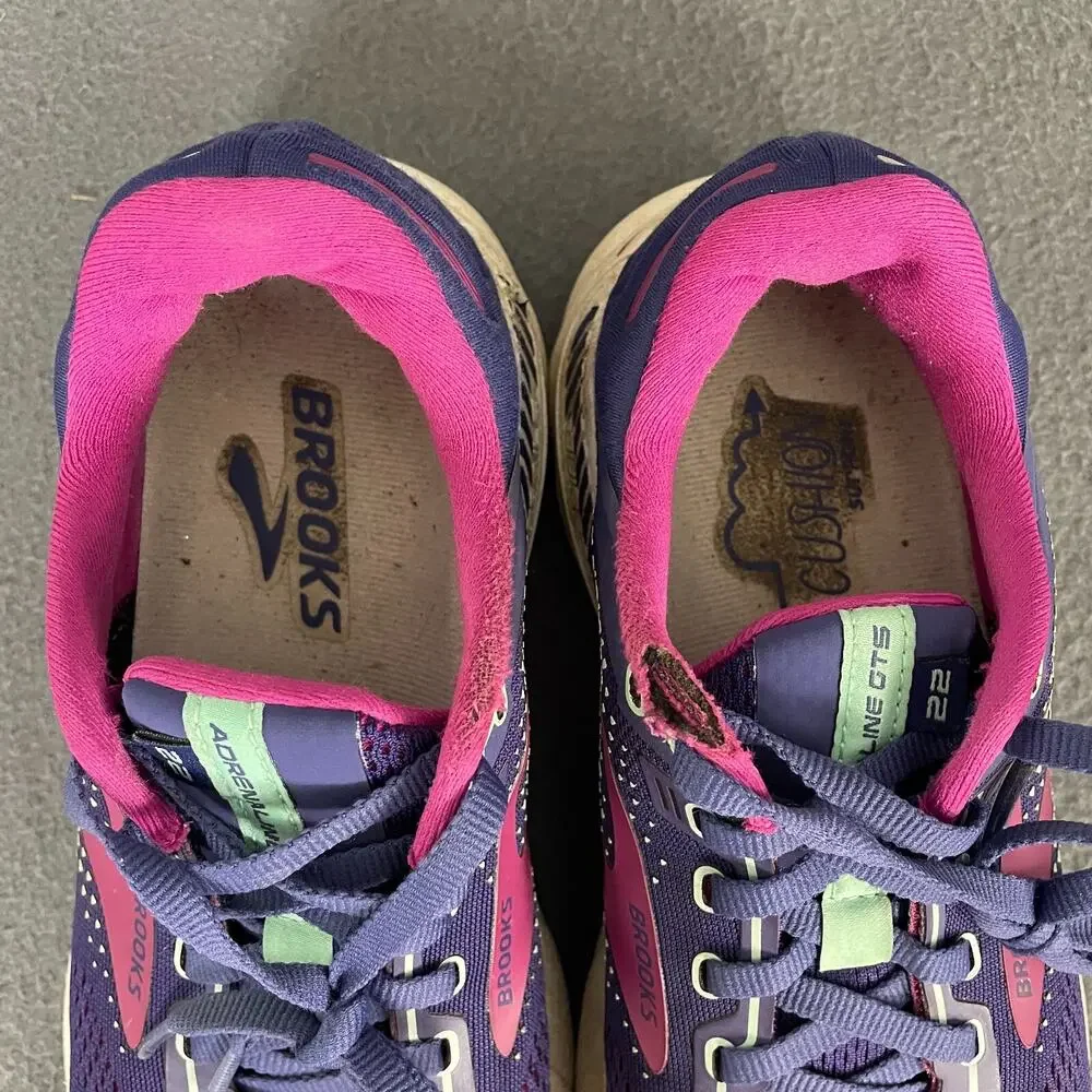 Brooks Adrenaline GTS 22 1203531B403 Sneakers Women's US 8 Purple Running Shoes - Picture 5 of 15